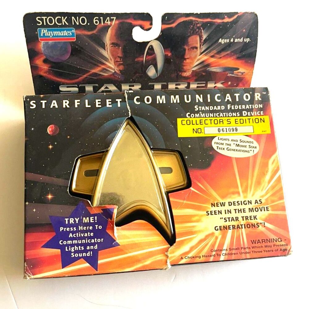 Vintage Starfleet Communicator Star Trek Generations TNG Y2K 1994 Playmates